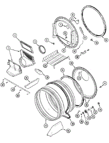 15 - Tumbler parts for Maytag Washer Dryer Combo MLG2000AXW from AppliancePartsPros.com
