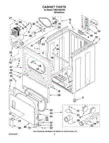 02 - Cabinet Parts parts for Maytag Dryer YMEDX600XW0 from AppliancePartsPros.com