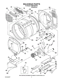 03 - Bulkhead Parts parts for Maytag Dryer YMEDX600XW0 from AppliancePartsPros.com