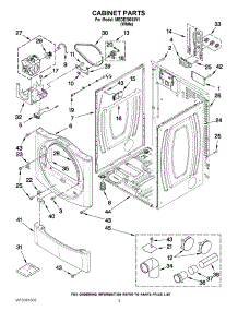 02 - Cabinet Parts parts for Maytag Dryer MEDE200XW1 from AppliancePartsPros.com