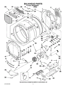 03 - Bulkhead Parts parts for Maytag Dryer MEDE200XW1 from AppliancePartsPros.com