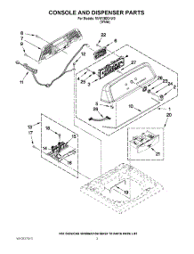 02 - Console And Dispenser Parts parts for Maytag Washer MVWX600XW0 from AppliancePartsPros.com