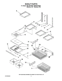 07 - Shelf Parts parts for Maytag Refrigerator MBL1957WES0 from AppliancePartsPros.com