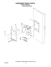 08 - Dispenser Front Parts parts for Maytag Refrigerator MFI2269VEM3 from AppliancePartsPros.com