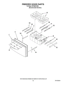 09 - Freezer Door Parts parts for Maytag Refrigerator MFI2269VEM3 from AppliancePartsPros.com