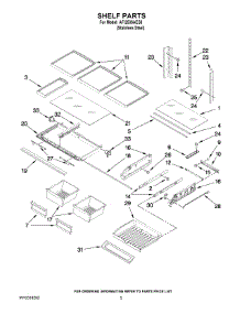 03 - Shelf Parts parts for Maytag Refrigerator AFI2538AES6 from AppliancePartsPros.com