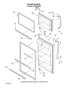 02 - Door Parts parts for Maytag Refrigerator A4TXNWFWW02 from AppliancePartsPros.com