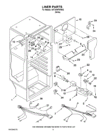 03 - Liner Parts parts for Maytag Refrigerator A4TXNWFWW02 from AppliancePartsPros.com