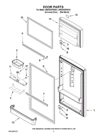 02 - Door Parts parts for Maytag Refrigerator A8WXNGFWD01 from AppliancePartsPros.com