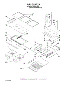 03 - Shelf Parts parts for Maytag Refrigerator 7MI2569VEM3 from AppliancePartsPros.com
