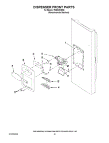 08 - Dispenser Front Parts parts for Maytag Refrigerator 7MI2569VEM3 from AppliancePartsPros.com