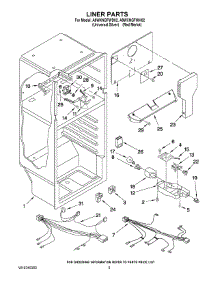 03 - Liner Parts parts for Maytag Refrigerator A8WXNGFWD02 from AppliancePartsPros.com