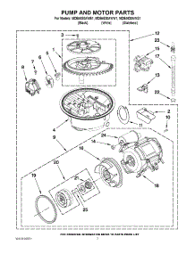 06 - Pump And Motor Parts parts for Maytag Dishwasher MDB4630AWW1 from AppliancePartsPros.com