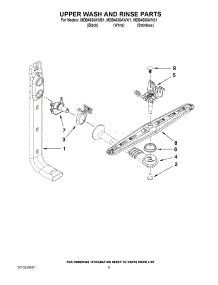 07 - Upper Wash And Rinse Parts parts for Maytag Dishwasher MDB4630AWW1 from AppliancePartsPros.com