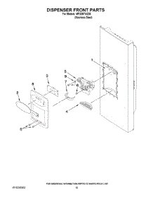 08 - Dispenser Front Parts parts for Maytag Refrigerator MFI2067AES6 from AppliancePartsPros.com