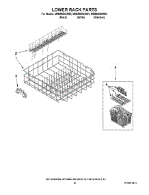 10 - Lower Rack Parts parts for Maytag Dishwasher MDB8859AWB3 from AppliancePartsPros.com