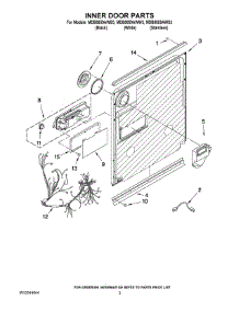 03 - Inner Door Parts parts for Maytag Dishwasher MDB8859AWW3 from AppliancePartsPros.com