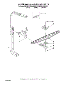 07 - Upper Wash And Rinse Parts parts for Maytag Dishwasher MDB8859AWW3 from AppliancePartsPros.com