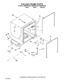 05 - Tub And Frame Parts parts for Maytag Dishwasher MDB8859AWS3 from AppliancePartsPros.com