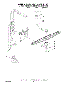 07 - Upper Wash And Rinse Parts parts for Maytag Dishwasher MDB8959AWS3 from AppliancePartsPros.com