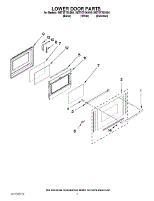 05 - Lower Door Parts parts for Maytag Range MET8775XB00 from AppliancePartsPros.com