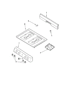 02 - Control Panel / Top Assembly parts for Admiral Range MLR1110AJW from AppliancePartsPros.com