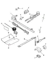 04 - Gas Controls parts for Admiral Range MLR1110AJW from AppliancePartsPros.com