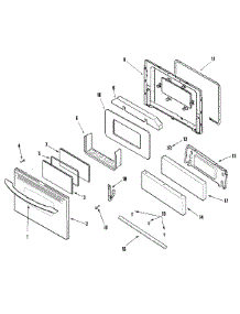 03 - Door / Drawer (Stl) parts for Admiral Range MLR1415AJS from AppliancePartsPros.com