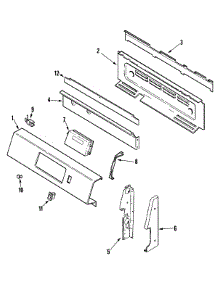 02 - Control Panel parts for Admiral Range MLR4410CXH from AppliancePartsPros.com