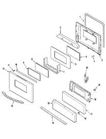 03 - Door / Drawer parts for Admiral Range MLR4410CXT from AppliancePartsPros.com