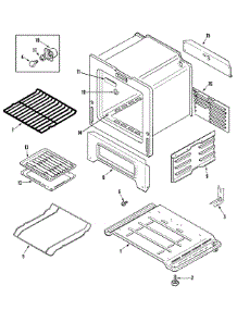 05 - Oven / Base parts for Admiral Range MLR4410CXT from AppliancePartsPros.com
