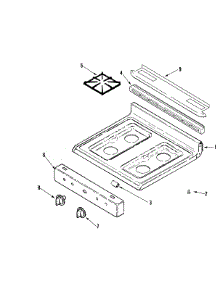 07 - Top Assembly parts for Admiral Range MLR4410CXT from AppliancePartsPros.com