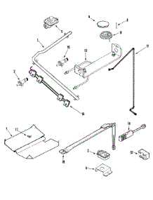 04 - Gas Controls parts for Admiral Range MLR4451AJS from AppliancePartsPros.com