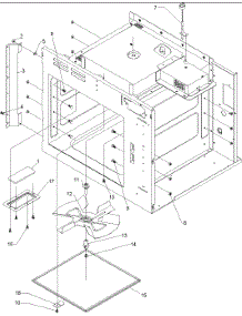 07 - Oven Cavity & Stirrer System parts for Menu Master Microwave MM2000C / P1194102M from AppliancePartsPros.com