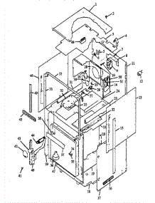 02 - Cabinet Section parts for Amana Microwave MM659W / P1177102M Z from AppliancePartsPros.com