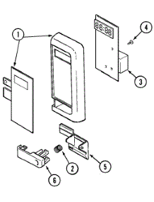 02 - Control Panel parts for Maytag Microwave MMC5000ADW from AppliancePartsPros.com