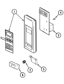 02 - Control Panel parts for Maytag Microwave MMC5000BDW from AppliancePartsPros.com