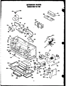 02 - Interior Parts parts for Amana Microwave MMO166/101W from AppliancePartsPros.com