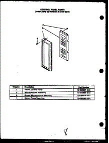 03 - Control Panel Parts parts for Amana Microwave MMO219 from AppliancePartsPros.com