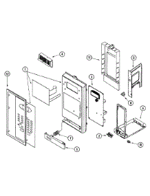 02 - Control Panel parts for Maytag Microwave MMV5100AAW from AppliancePartsPros.com