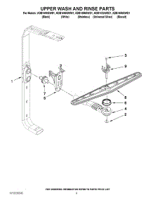 07 - Upper Wash And Rinse Parts parts for Maytag Dishwasher ADB1400AWQ1 from AppliancePartsPros.com