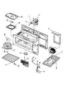 03 - Cavity parts for Maytag Microwave MMV5165AAS from AppliancePartsPros.com