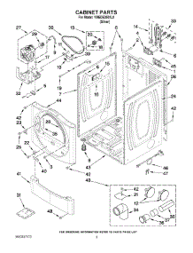 02 - Cabinet Parts parts for Maytag Dryer YMEDE250XL0 from AppliancePartsPros.com