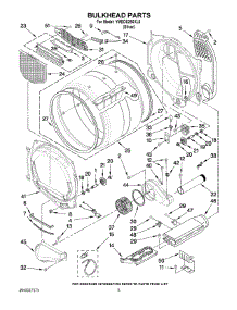 03 - Bulkhead Parts parts for Maytag Dryer YMEDE250XL0 from AppliancePartsPros.com