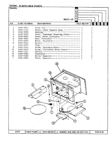 04 - Turntable parts for Norge Microwave MN15F-14T from AppliancePartsPros.com