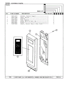 02 - Control System parts for Norge Microwave MN46G-14T from AppliancePartsPros.com