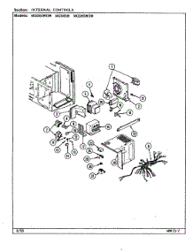 05 - Internal Controls parts for Magic Chef Microwave MOD64WOW from AppliancePartsPros.com
