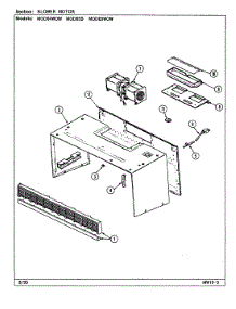 02 - Blower Motor parts for Magic Chef Microwave MOD65WOW from AppliancePartsPros.com