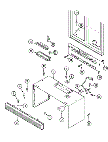 02 - Cabinet / Installation parts for Magic Chef Microwave MODW1V from AppliancePartsPros.com