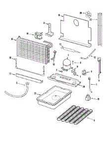 04 - Unit Compartment & System parts for Maytag Freezer MQU2057BEW from AppliancePartsPros.com